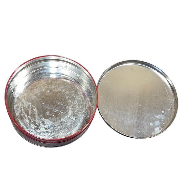 Vintage Red Victorian Royalty Palanquin Design Tin Decorative Container GUC - Picture 7 of 13